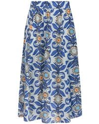 Marie Oliver - Sasha Floral-Print Midi Skirt - Lyst