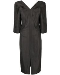 Litkovskaya - Striped Wool-Silk Dress - Lyst