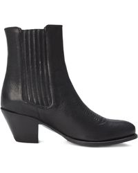 Polo Ralph Lauren - 70Mm Chelsea Western Ankle Boots - Lyst
