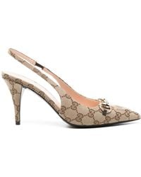 Gucci - Slingback Pump With Horsebit - Lyst