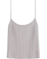 Lanvin - Ribbed Knit Top - Lyst
