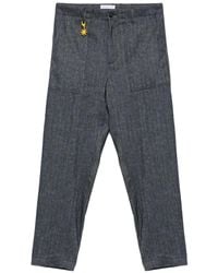 Manuel Ritz - Logo-Appliqué Trousers - Lyst