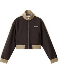 Miu Miu - Kid-Mohair Blouson Jacket - Lyst