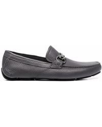 Ferragamo - Ferragamo Gancini Pebbled Driving Shoes - Lyst