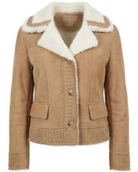 Ermanno Scervino - Perforated Leather Jacket - Lyst