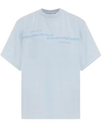 Alexander Wang - T-Shirt À Logo Brodé Devant - Lyst