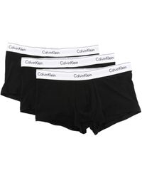 Calvin Klein - Set di tre boxer con banda logo - Lyst