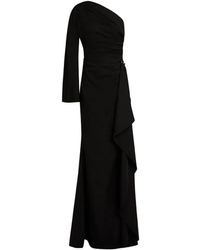 Rhea Costa - One-Shoulder Draped Gown - Lyst