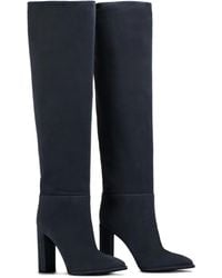 Le Silla - Bottines Elsa 110 Mm En Daim - Lyst