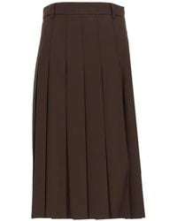 DUNST - Pleated Midi Skirt - Lyst