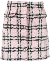 Alessandra Rich - Check-pattern Mini-skirt - Lyst