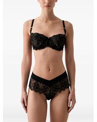 Chantelle - Embroidered Mesh Bra - Lyst