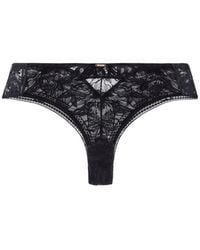 Aubade - Coeur À Corps Floral-Embroidered Briefs - Lyst