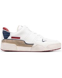 Isabel Marant - Colour-block Leather Sneakers - Lyst
