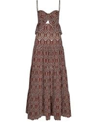 Johanna Ortiz - Entre Flechas Embroidered-Details Maxi Dress - Lyst