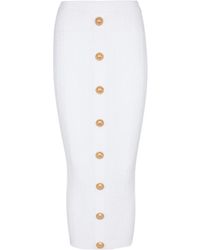 Balmain - ケーブルニット スカート - Lyst