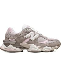 New Balance - 9060 Panelled Low-Top Sneakers - Lyst