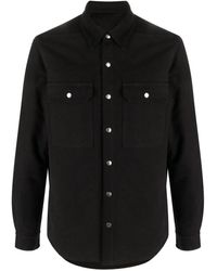 Rick Owens - Button-up Cotton Shirt Jacket - Lyst