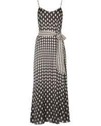 Temperley London - Cowrie Print Belted Slip Midi Dress - Lyst