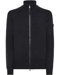 Peuterey - Ribbed Zip-Up Cardigan - Lyst