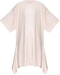 MM6 by Maison Margiela - Asymmetric Short-Sleeve Dress - Lyst
