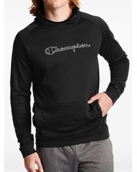 Champion - Logo-Print Raglan-Sleeve Hoodie - Lyst