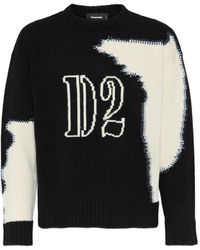 DSquared² - Maglione Con Motivo A Intarsio - Lyst