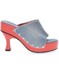 DIESEL - D-Woodstock Stud-Embellished Sandals - Lyst