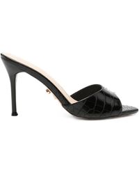 Twentyfourhaitch - Brandinchi Croc-Effect Sandals - Lyst