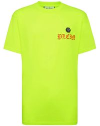 Philipp Plein - Camiseta con cuello redondo y logo estampado - Lyst
