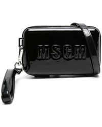 MSGM - Borsa a spalla con logo goffrato - Lyst