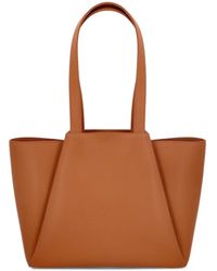 Kaai - Midi Pyramid Leather Tote Bag - Lyst
