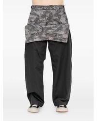Juun.J - Broek Met Camouflage-Print En Gelaagd Vlak - Lyst