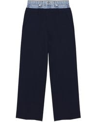 Jonathan Simkhai - Ophelia Broek Met Dubbele Tailleband - Lyst