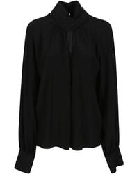 FEDERICA TOSI - バルーンスリーブ ハイネックブラウス - Lyst