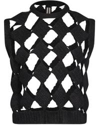 Rick Owens - Sarutanya Cut-Out Vest - Lyst