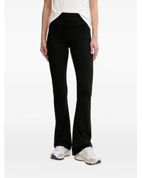 EA7 - Logo-Plaque Flared Trousers - Lyst