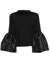 Marques'Almeida - Puffed-Sleeve Ribbed-Knit Top - Lyst