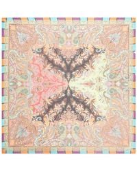 Etro - Paisley-Print Silk Scarf - Lyst