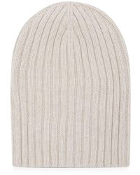 Aragona - Ribbed-Knit Cashmere Beanie Hat - Lyst