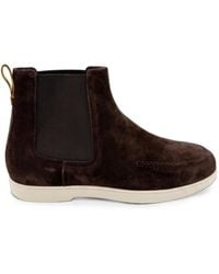 Moorer - Bottines Chelsea Sans Lacets En Daim - Lyst