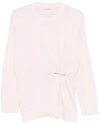 Twinset - Gathered Sweater - Lyst