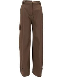 P.A.R.O.S.H. - Cargo Button Trousers - Lyst