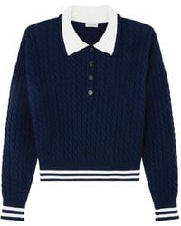 Paul & Shark - Poloshirt mit Zopfmuster - Lyst