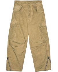 Laneus - Pantalones cargo con apliques de strass - Lyst