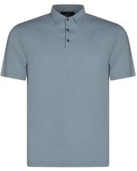 Zanone - Buttoned Polo Shirt - Lyst