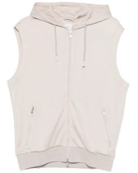 Eleventy - Hooded Zip-Up Vest - Lyst