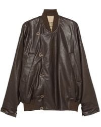 Uma Wang - Asymmetric Leather Jacket - Lyst