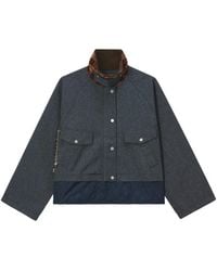 Musium Div. - Quilted-Panel Corduroy-Collar Jacket - Lyst