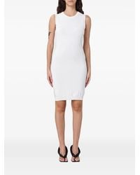 Emporio Armani - Jacquard-Knit Sleeveless Mini Dress - Lyst